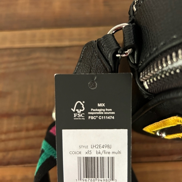 KARL LAGERFELD, Black/Fire Multi Cross Body Bag! - Picture 7 of 7